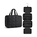Miniatyrbilde 1 av 8: Reisekosmetikkveske med smykkeoppbevaring, hengende toalettmappe mj51 oppbevaring svart 31x12x23cm