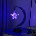 Pikkukuva 7 / 11: Led-koristevalot tähtikuuvalot omena jouluvalot syntymäpäivälahja käsintehty hamppuköysi usb rauta yövalo Warm light-Apple battery model