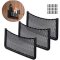 3 st Bilorganisatorficka 40x20 CM Elastiskt Mesh Förvaringsnät för Bil, Camping, Båt, Hem