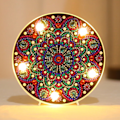 Pikkukuva 4 / 5: DIY Mandala Täyspora Timanttimaalaus LED-yövalaisimella DIY Askartelusarjat null - ZXD005
