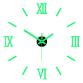 Miniatyrbild 6 av 8: 3D självlysande väggklocka Ramlös akryl DIY digital klocka vägg Luminous clock