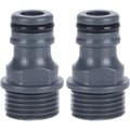 2st G1/2 Hankontakt Snabbkoppling Nippel Trädgårdsslang Kran Nippel Adapter Bevattningsverktyg