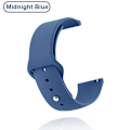 Miniatyrbilde 1 av 7: 18 mm 20 mm 22 mm metallrem for Garmin Vivoactive 3 4 4s Band Watch Venu 2 2s SQ Forerunner 645 Armbånd Silikonögla Nylon håndled Silicone MidnighBl Silicone MidnighBlue For Venu Music