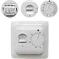 Manuell elektrisk golvvärmetermostat med AC 220V 16A sensor, mekanisk regulator A+++