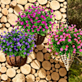 Miniatyrbild 5 av 8: Konstgjorda blommor Falska utomhus UV-beständiga buxbomväxter Buskar 4-pack för hängande växt inomhus utomhus