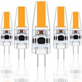 Miniatyrbild 1 av 5: G4 LED 3W 12V AC/DC Glödlampor, G4 3W LED Motsvarande 30W Halogenlampa, 300LM, Varmvit 2700K, Ej Dimbar, 5-pack