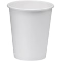 Miniatyrbilde 4 av 4: 100-pakning 8 oz engangskopper i hvitt papir – varm/kald drikke CDQ