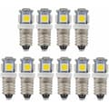 10 st E10 12V Kallvit LED-lampor 5SMD 0.5W 50LM Lampor (Kallvit)