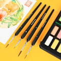 Miniatyrbilde 4 av 5: Detaljpenselsett, 10 stk Akrylpensel for Gouache og Akryl Akvarellmaling, Perfekt for Fine Detaljer og Etterbehandling