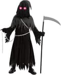Børne Unisex Lysende Øjne Dødens Engle Kostume til Skræmmende Spøgelse Halloween Kostume