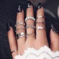 Miniatyrbild 9 av 11: Fashion damring öppen ring ledring lillfinger ring set Amazon ZCR037