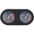 Mini Analog Temperatur Hygrometer Rund Form Termometer Hygrometer för Reptilterrarium
