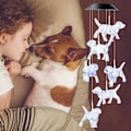Miniatyrbild 2 av 5: Outill Hund LED Solcell Färgskiftande Vindspel för Utomhusbruk, Födelsedagspresenter till Mamma Mormor Fru Dotter Syster Faster Farmor Kvinnor, Gård Deko