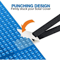 Miniatyrbillede 4 af 5: Pieces Pool Cover Reel Stropper og Clips til Ruller Pool Solar Cover Reel til Nedgravet Pool Reel Solar Tube..