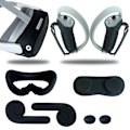 Miniatyrbild 4 av 11: VR Silikonskydd Set för Pico 4 VR Headset Öronskydd Huvudband Vit