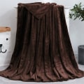 Miniatyrbilde 8 av 10: Enfarget teppe Coral Fleece Teppe Gave Klimaanlegg Teppe Flanell Teppe Yoga Dekke Teppe Kamel 50 * 70cm kjæledyr teppe