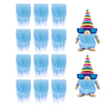 Miniatyrbild 1 av 11: Rund träkula DIY handgjord dvärg dvärg prydnader ny produkt Sky blue