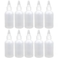 Miniatyrbilde 1 av 3: 10 stk plastflasker, 100 ml små klemflasker, doseringsflasker, plastflasker, klemflasker med dråpeteller, tomme reiseflasker