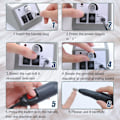 Miniatyrbilde 8 av 9: Elektrisk neglefil med 12 tilbehør for filing/polering