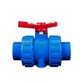 2-vejs PVC kuglehane solvent svejsning (lim) & BSP (gevind) til vandforsyningsrørforbindelse, DN25 (32 mm)