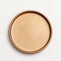 Miniatyrbilde 1 av 11: Keramisk rund blomsterpotte vanntray dekorasjon Morandi pigment brennende base fortykket pute vanntray gold 14.5*1.6cm (inner diameter 13.5cm)