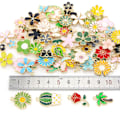 Miniatyrbillede 4 af 5: 100/120 stk. Emaljerede farvede insekter serie charms vedhæng DIYJe 100PCS