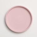 Miniatyrbilde 1 av 11: Keramisk rund blomsterpotte vannbrett dekorasjon Morandi pigment brennende base fortykket pute vannbrett Pink Purple 17.5*2.5cm (inner diameter 16cm)