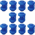 Miniatyrbild 1 av 5: 10-pack Tjocka Blå Nätkrok Stolpskydd för Trampolinsäkerhet (Studsmattes)