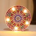 Pikkukuva 2 / 5: DIY Mandala Täyspora Timanttimaalaus LED-yövalaisimella DIY Askartelusarjat null - ZXD005