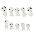 Miniatyrbild 1 av 8: Ghibli Kodama träandfigur Princess Mononoke Mini Action Figur Glow in the dark Luminous Elf Tree