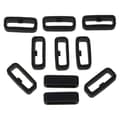 Soljen kiinnitysrengas Garmin-Venu 2S/GarminActive S/Vivoactive 4s -älykelloon, musta Black 18mm
