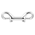 Miniatyrbillede 3 af 8: Sølv holdbar rustfrit stål dobbelt ended klips krog bolt snap dykning spænde (90mm)