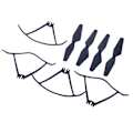 Miniatyrbillede 5 af 5: FOLD Drone Reservedele Kit Propeller Blade Beskyttelse Prop Beskytter A