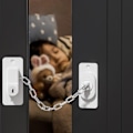 Miniatyrbillede 3 af 4: Vinduessikring Kædelås Ikke-borende Justerbar Vindues Kædelås til Hus db Hvid White