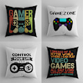 Pikkukuva 2 / 9: Kotikäyttöön tarkoitettu pelikotelo GAME-tyynyliina Ystävänpäivä Lyhyt pehmoinen painettu tyyny Yöpöydän tyyny C-Short plush 2-sided printing 45X45cm