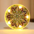 Pikkukuva 1 / 5: DIY Mandala Täyspora Timanttimaalaus LED-yövalaisimella DIY Askartelusarjat null - ZXD005