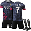Miniatyrbild 1 av 2: Real Madrid 2024 Vini Jr Nr.7 Dragon Edition Fotbollströja för Vuxna 16