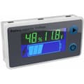 Multifunktionell LCD batterikapacitets voltmeter med temperaturvisning 10-100v 12v