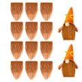 Miniatyrbild 1 av 11: Rund träkula DIY handgjord dvärg dvärg prydnader ny produkt Light brown