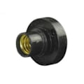 Miniatyrbillede 1 af 9: E14 Lampholder Fatning SVART sort black