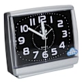 Miniatyrbild 3 av 8: Fyrkantig tyst liten väckarklocka Analog väckarklocka för sovrum Black