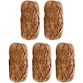 Pikkukuva 1 / 2: 5-pakkaus Superpehmeä Chenille-samettilangasta Neulontalanka Paksu Lämmin Virkattu Neulontalanka Taideompeluun Nukke DIY-laukku Pusero Käsityöt Khaki