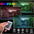 Miniatyrbilde 2 av 5: LED-trampolinlys, fjernkontrollert LED-lampe for trampoline, 16 farger du kan endre selv, vanntett, superlett for utendørs nattbruk