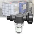 1000L Regnvattenuppsamlare Slanganslutning med Filter, S60x6 IBC Vattentankadapter (3/4