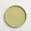Miniatyrbilde 8 av 11: Keramisk rund blomsterpotte vanntray dekorasjon Morandi pigment brennende base fortykket pute vanntray Light yellow 12*1.6cm (inner diameter 11cm)