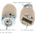 Pikkukuva 2 / 5: 6-pack G9-lamphållare med fäste, keramiskt gängad G9 Halogen S
