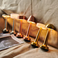 Miniatyrbild 4 av 5: Retro Barbordlampa, skrivbordslampa, nattlampa, laddning, utomhus, musik, restaurangbordlampa, atmosfärslampa D Copper