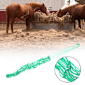 Miniatyrbillede 5 af 8: Mellem stærk holdbar nylon Langsom foder foder netpose med sølvgalvaniseret svejsejern Ring grøn