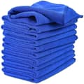 Mikrofiber bildukar 10-pack för hem, kök, bil, blå 30x30cm