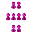 Pikkukuva 1 / 3: Jääkaappimagneetti - Pushpin-magneetti - Akryyli - 8kpl - Ruusunpunainen Pink